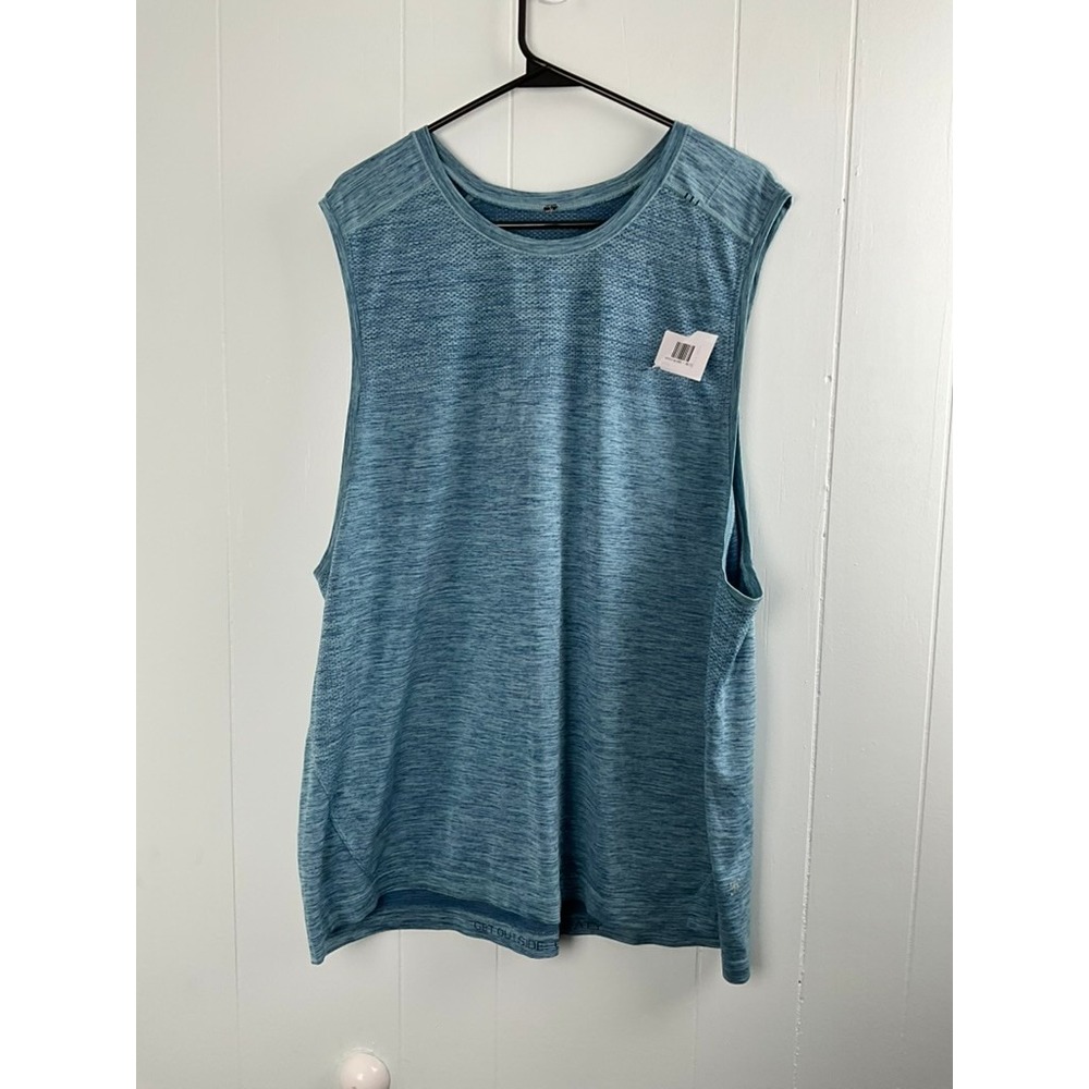 Lululemon Metal Vent Tech Sleeveless 2.0 Shirt Mens XXL Teal Blue‎ Heather Tank